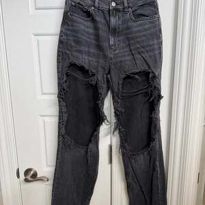 American Eagle Outfitters Black Ripped Jeans